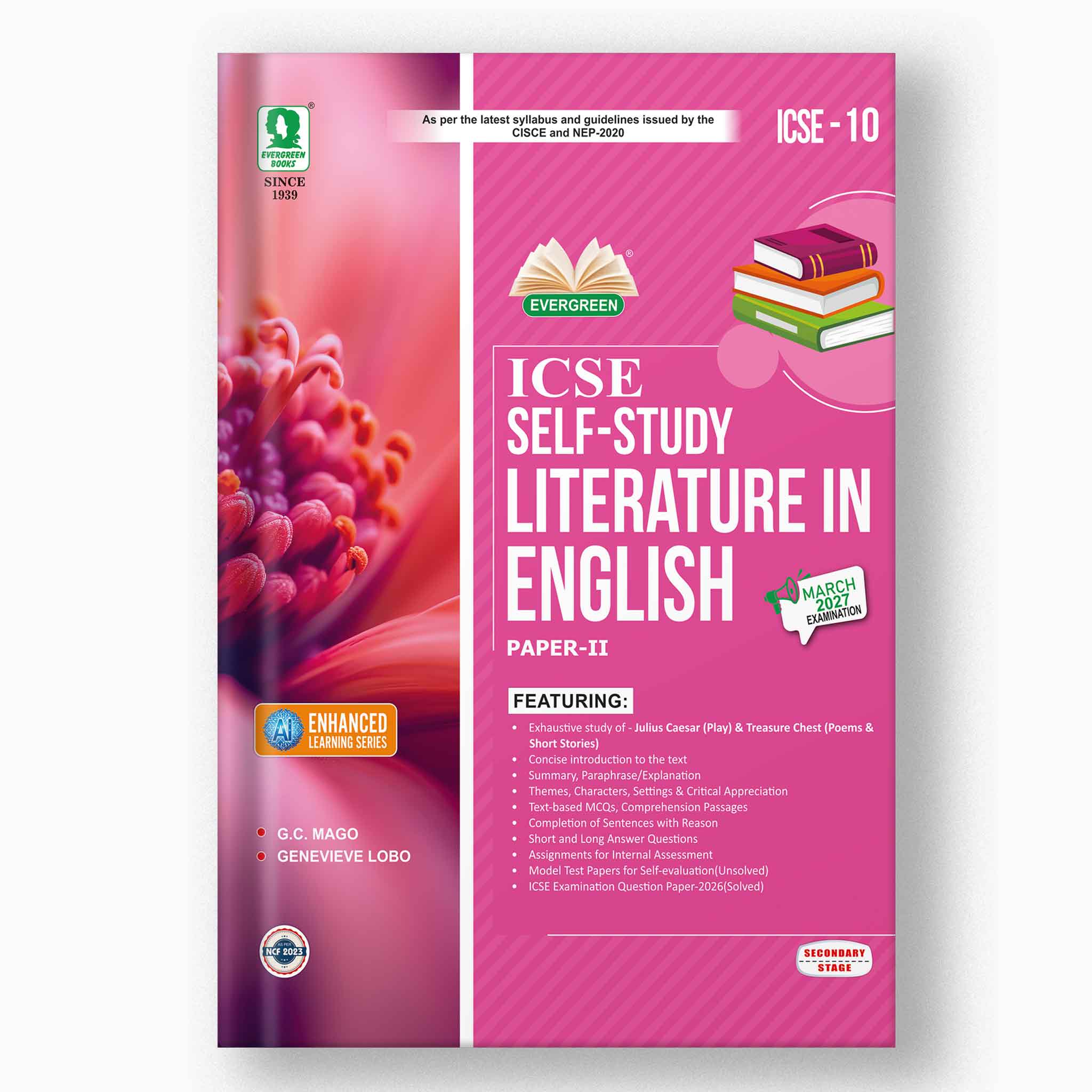 Evergreen ICSE Self Sudy Literature in English (Paper II) for Class 10