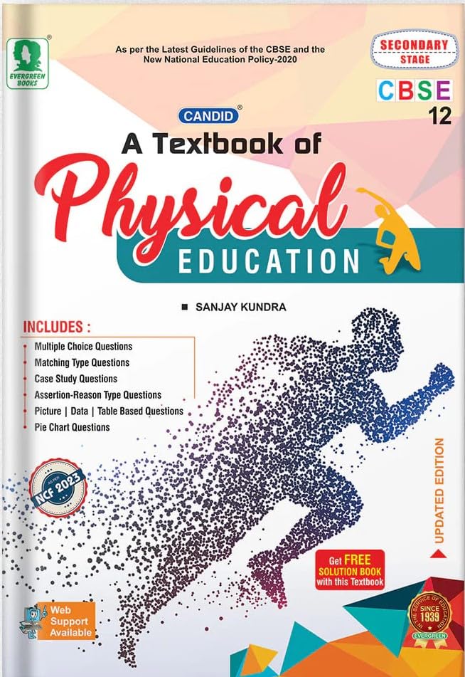 CANDID Textbook Of Physical Education FOR CLASS 12 OF CBSE FOR 2026-2027 EDITION