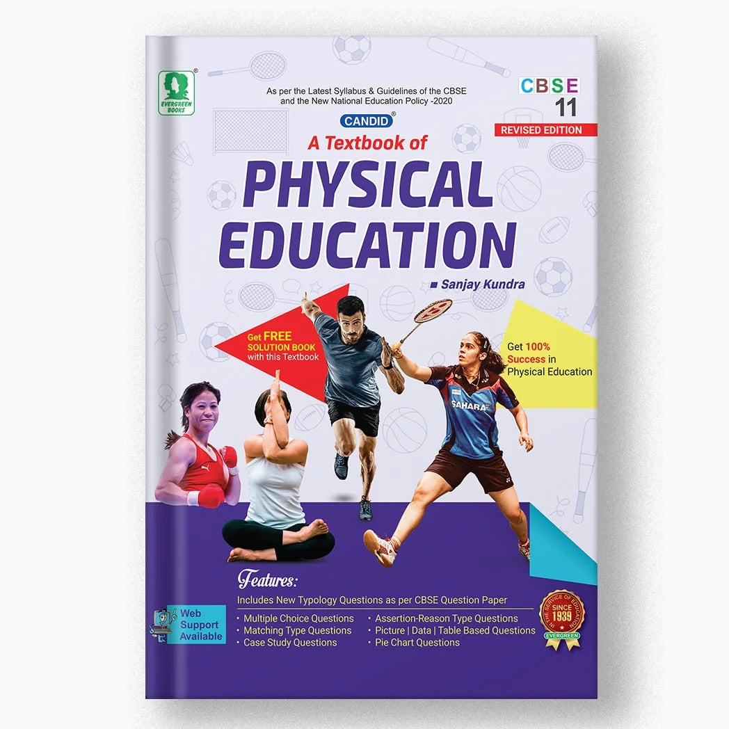 CANDID Physical Education A Textbook of Class 11 With Solution Book - CBSE - Examination 2026-2027