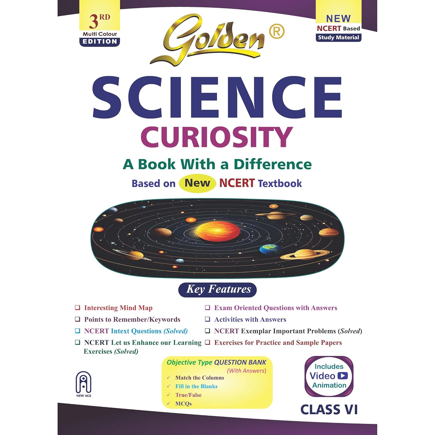 Golden Science Study Material Based on NEW NCERT CURIOSITY For Class 6 For CBSE 2026 Board Exams
