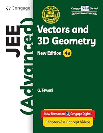 Cengage JEE Advanced Vectors and 3D Geometry with Free Online Assessments & Digital Content