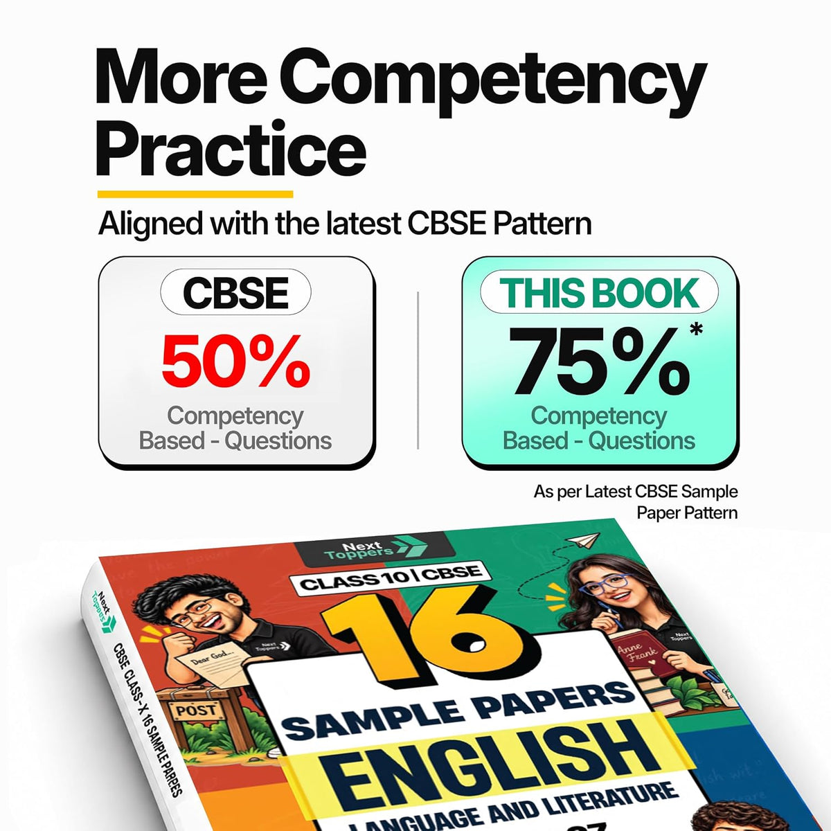 Next Toppers Sample Paper Class 10 English Language and Literature CBSE 2026-27 Examination| 16 SQPs for Board Exam 2027 | 75% Competency-Based Questions