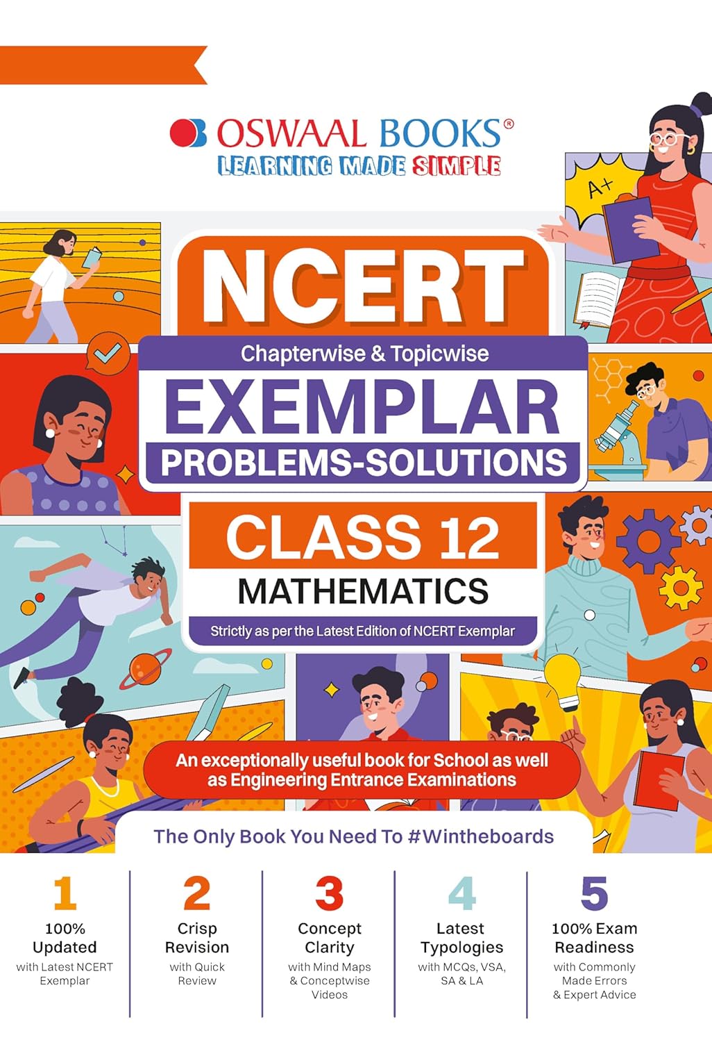 Oswaal NCERT Chapterwise & Topicwise Exemplar Problems - Solutions |Mathematics Class 12| Revision Notes, Mind Maps & Concept videos| For Exam 2026-27