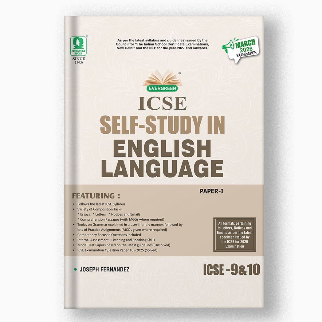 Evergreen ICSE Self Sudy English Language for Class 9-10