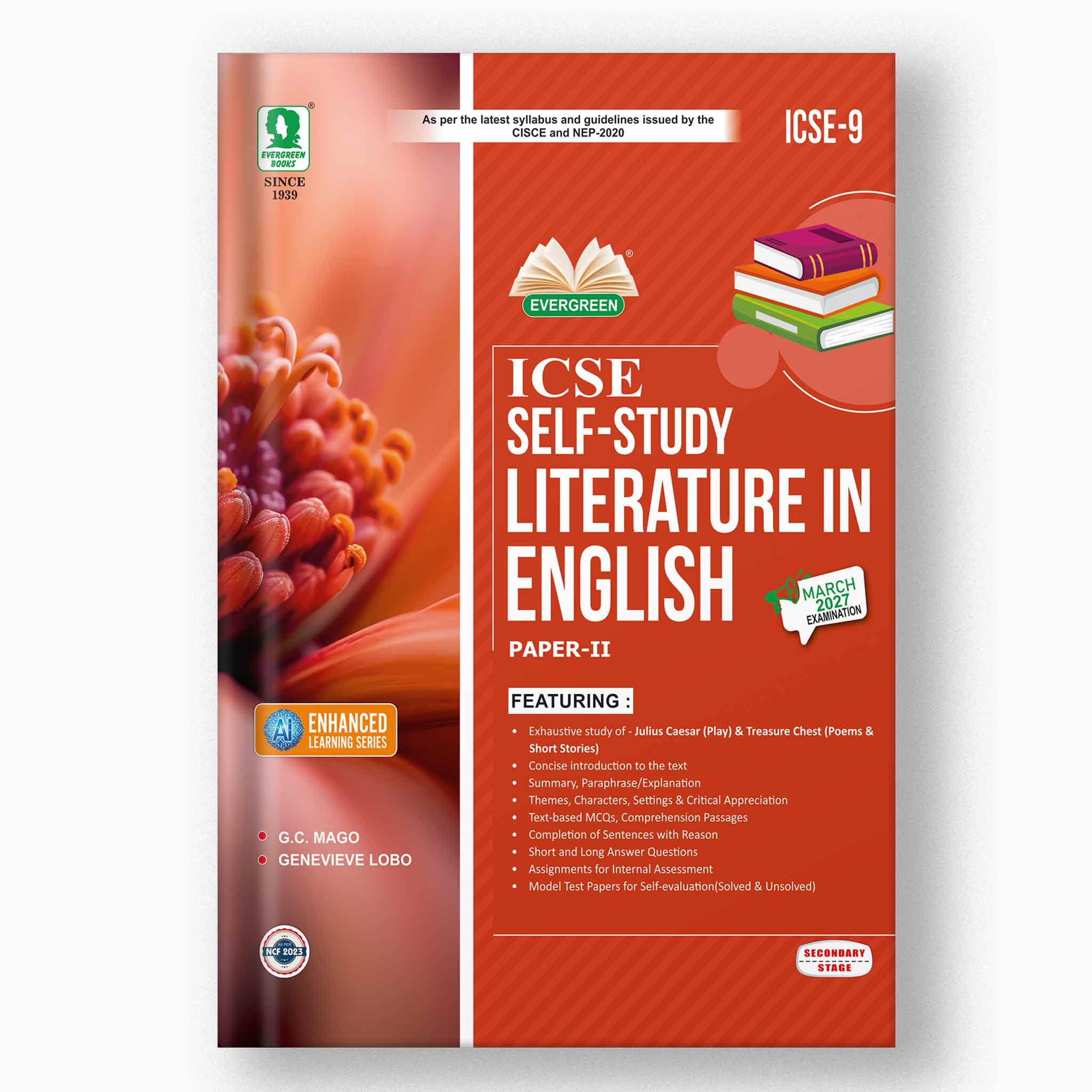 Evergreen ICSE Self Sudy Literature in English (Paper II) for Class 9