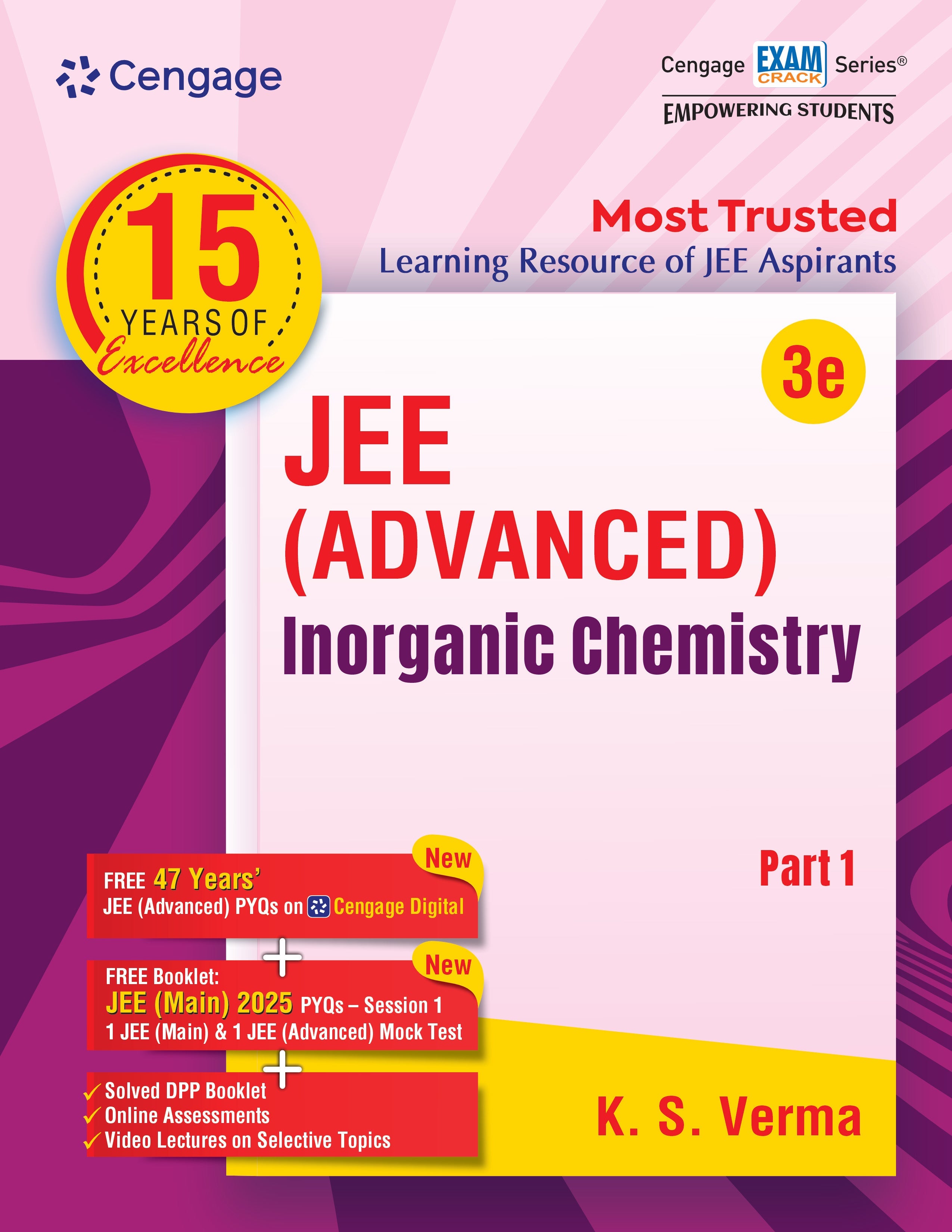 Cengage JEE Advanced Inorganic Chemistry Part 1 with Free Online Assessments & Digital Content