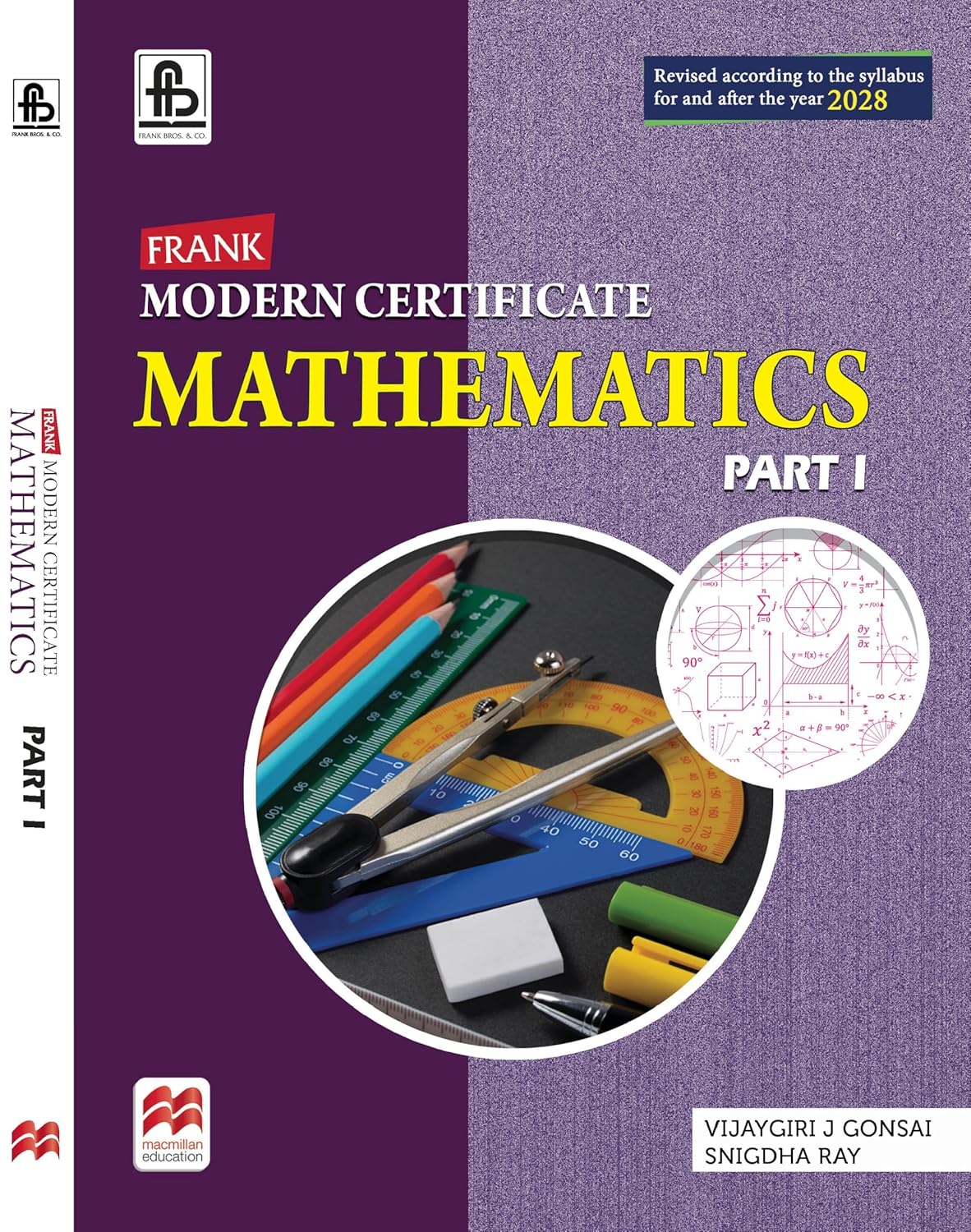 Frank Modern Certificate Mathematics Part 1 Class 9 (2028 Edition) | ICSE Maths Guide Class IX | Updated Syllabus 2028 | ICSE Board Exam Preparation | CISCE Prescribed