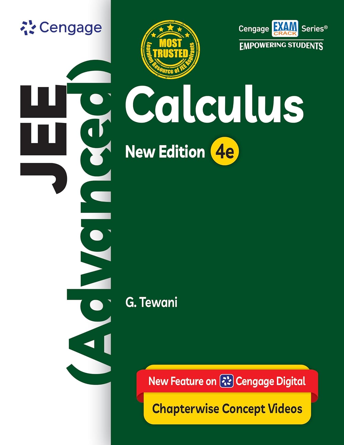 Cengage JEE Advanced Calculus with Free Online Assessments & Digital Content