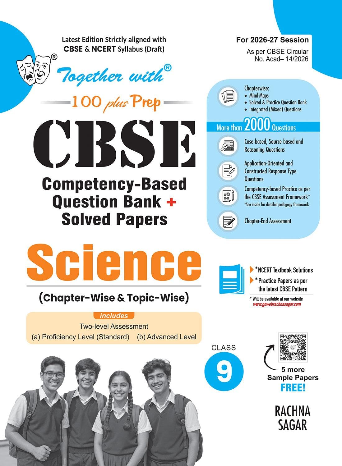 Together with CBSE Question Bank Science for Class 9 2027 Exam| Based on Latest CBSE Syllabus with Chapter wise & Topic wise Solved Questions, Mind Maps & Practice Papers