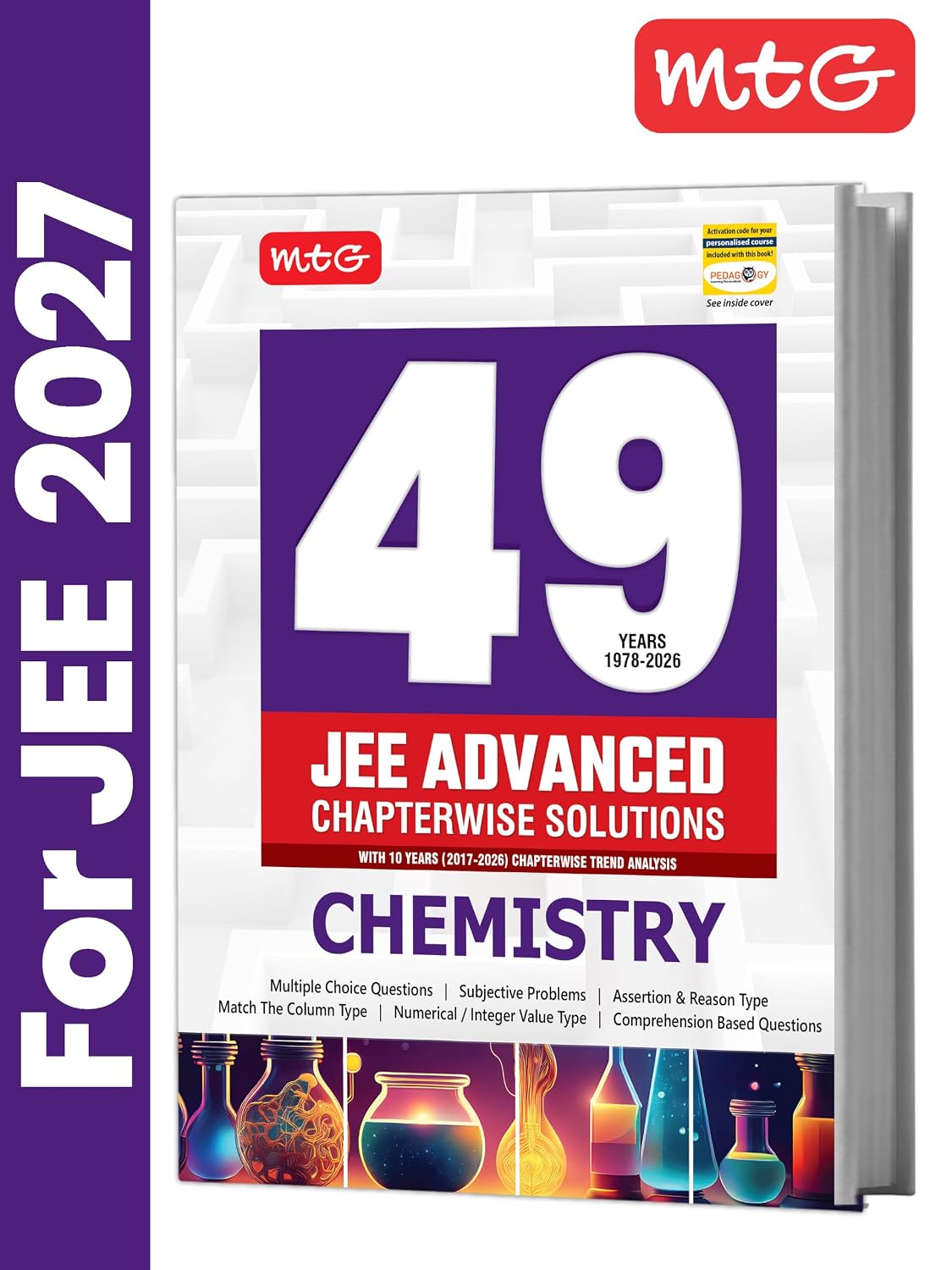 MTG 49 Years (2026-1978) JEE Advanced PYQ Chemistry For 2027 Exam | Chapter-wise Solved Question Papers with Trend Analysis & Smart Book