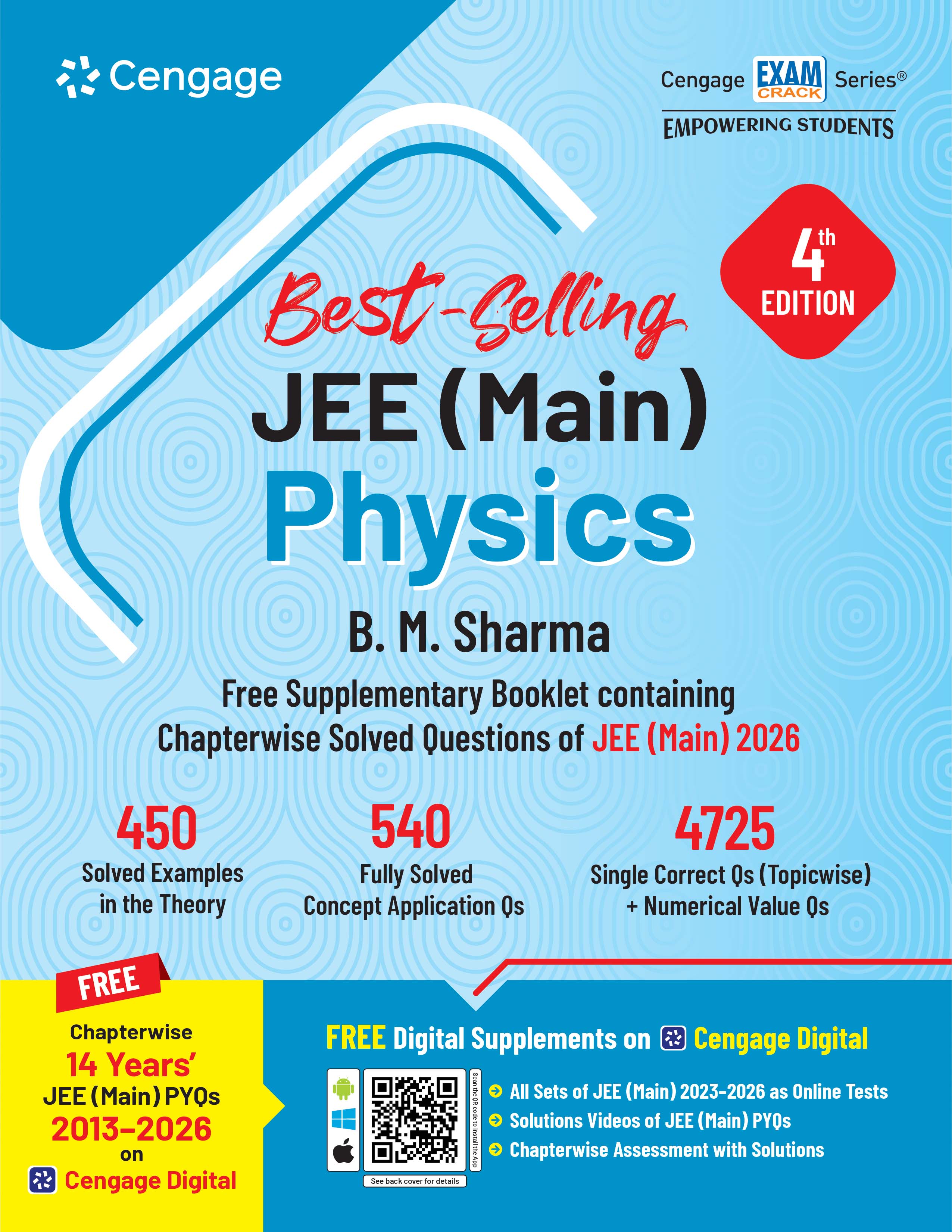 Cengage JEE Main Physics 2027 | Comprehensive Theory, Topicwise Questions & Chapterwise Topicwise Solved PYQs 2026