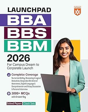 Arihant BBA / BBS / BBM Entrance Exam Guide 2026 With 3000+ MCQs, Solved Papers & Crack Sets (English Medium)