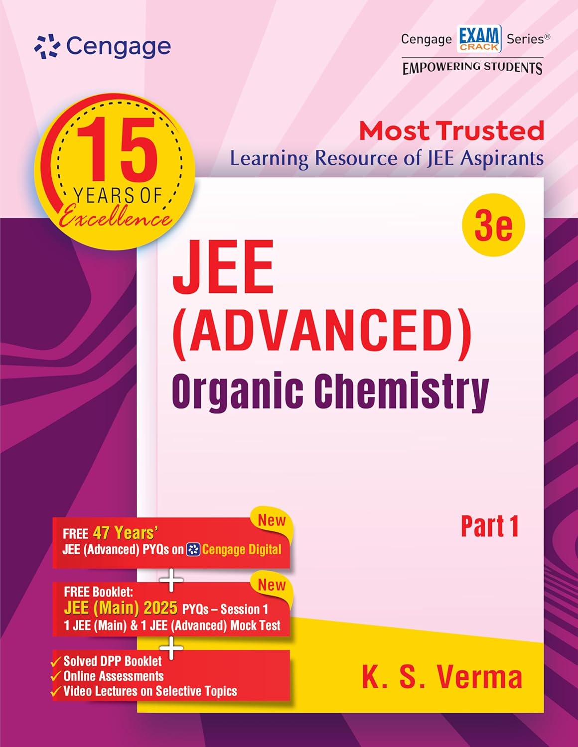 Cengage JEE Advanced Organic Chemistry Part 1 with Free Online Assessments & Digital Content