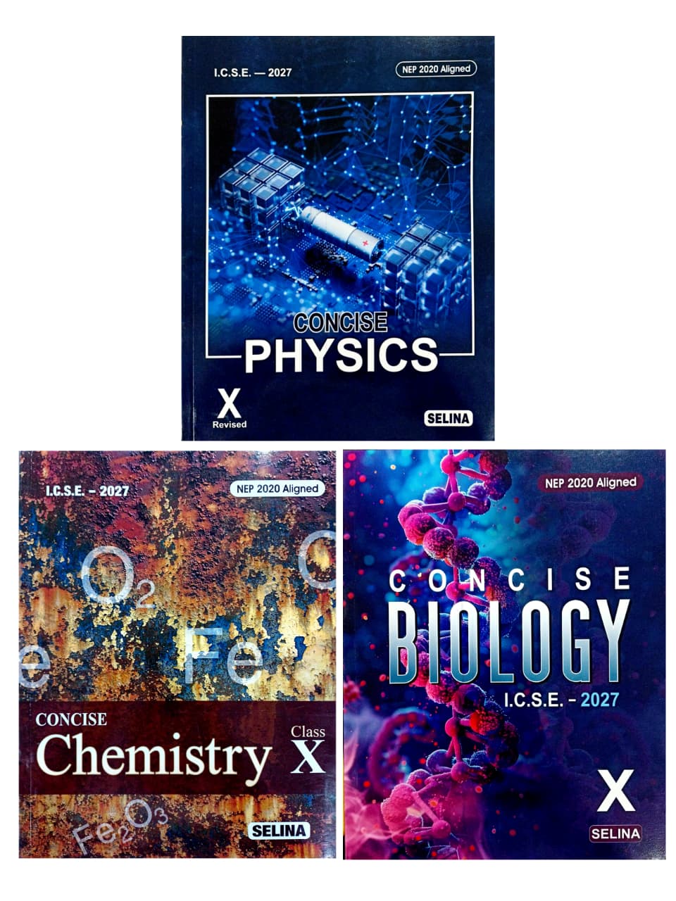 Selina Combo of Physics, Chemistry and Biology for Class 10 ICSE 2026-27 Edition with Digital Access Codes Inside the Books