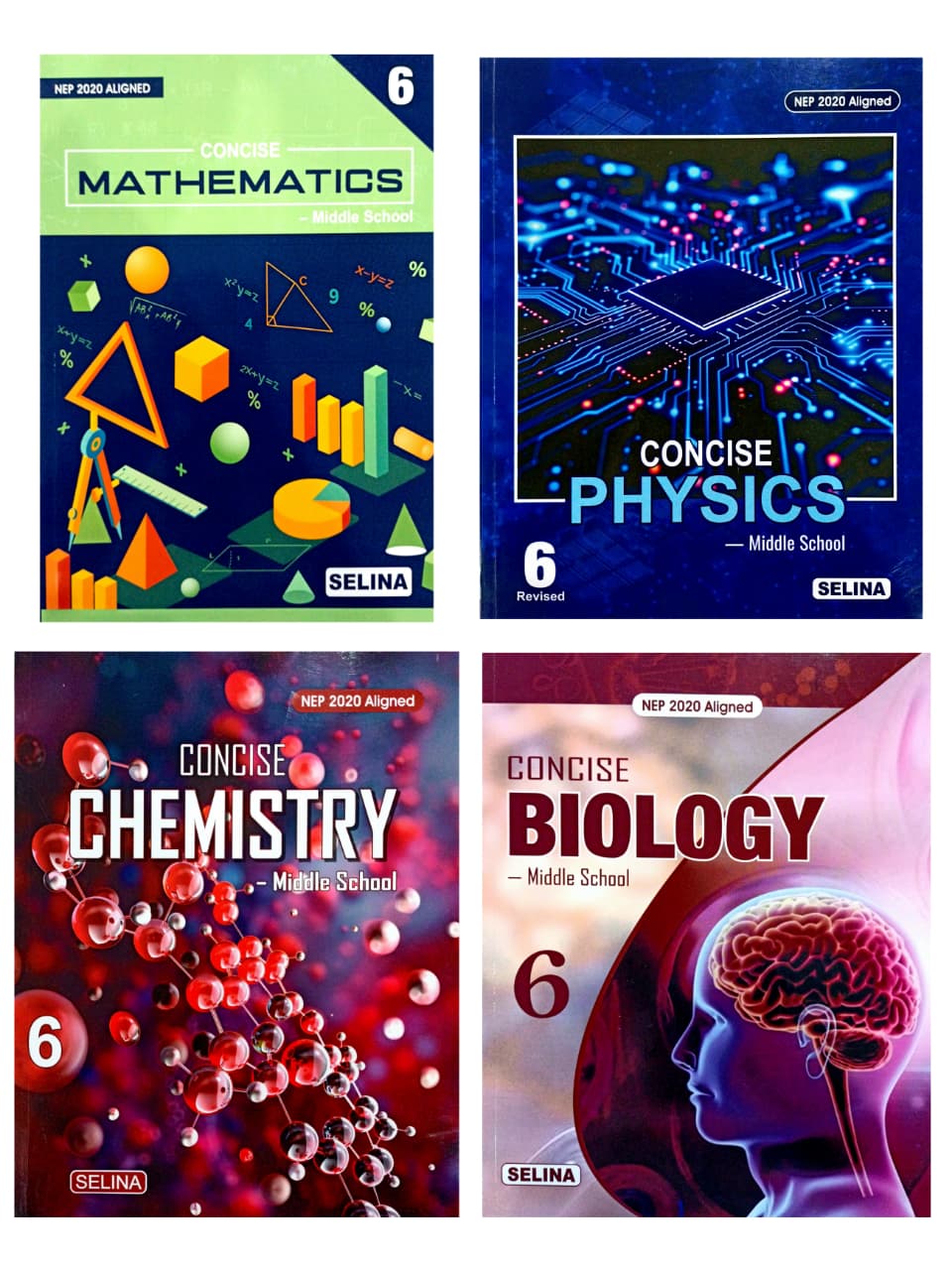 Selina Combo of Physics, Chemistry, Maths and Biology for Class 6 ICSE 2026-27 Edition with Digital Access Codes Inside the Books
