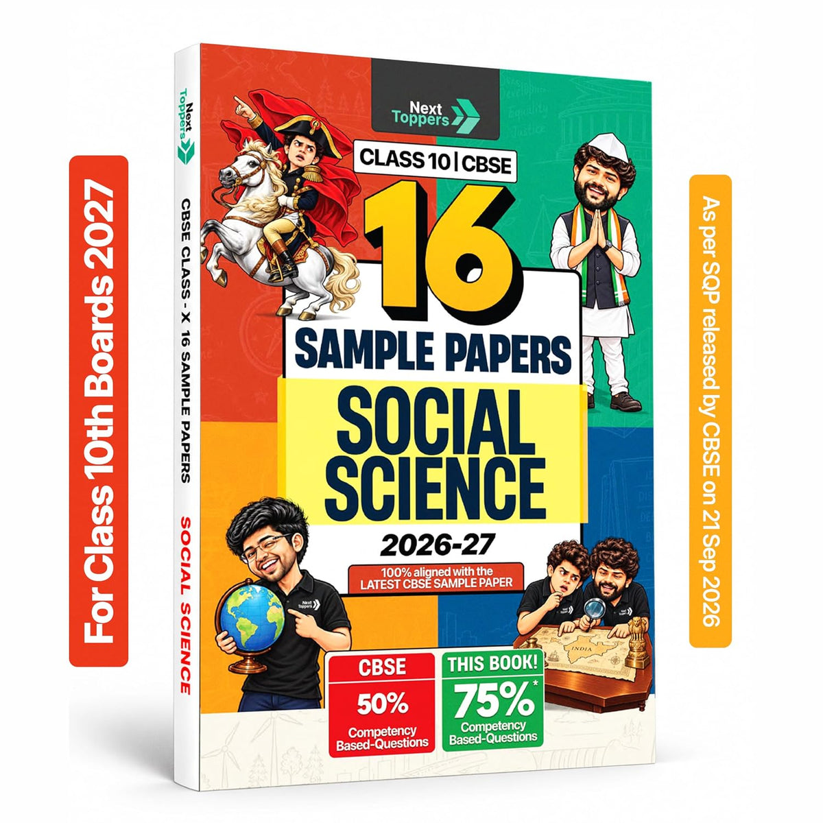 Next Toppers Sample Paper Class 10 Social Science CBSE 2026-27 Examination| 16 SQPs for Board Exam 2027 | 75% Competency-Based Questions