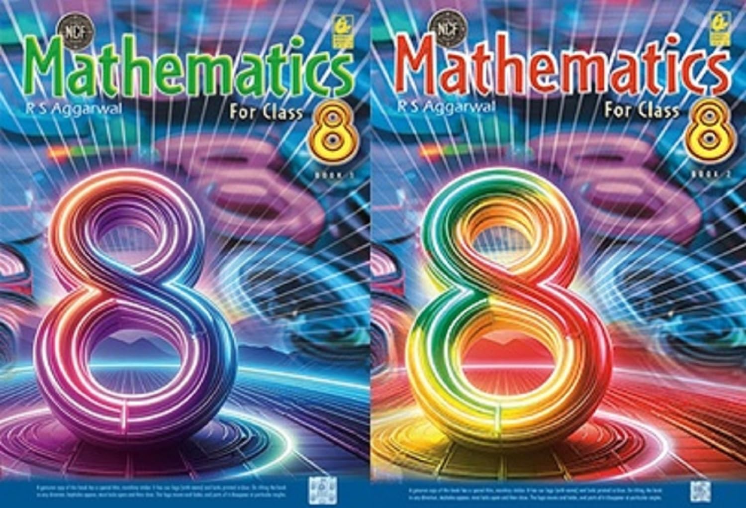 RS Aggarwal Mathematics for CBSE Class 8 | Book 1 and 2 Complete Combo Set of 2 Books for 2026-27 Examination