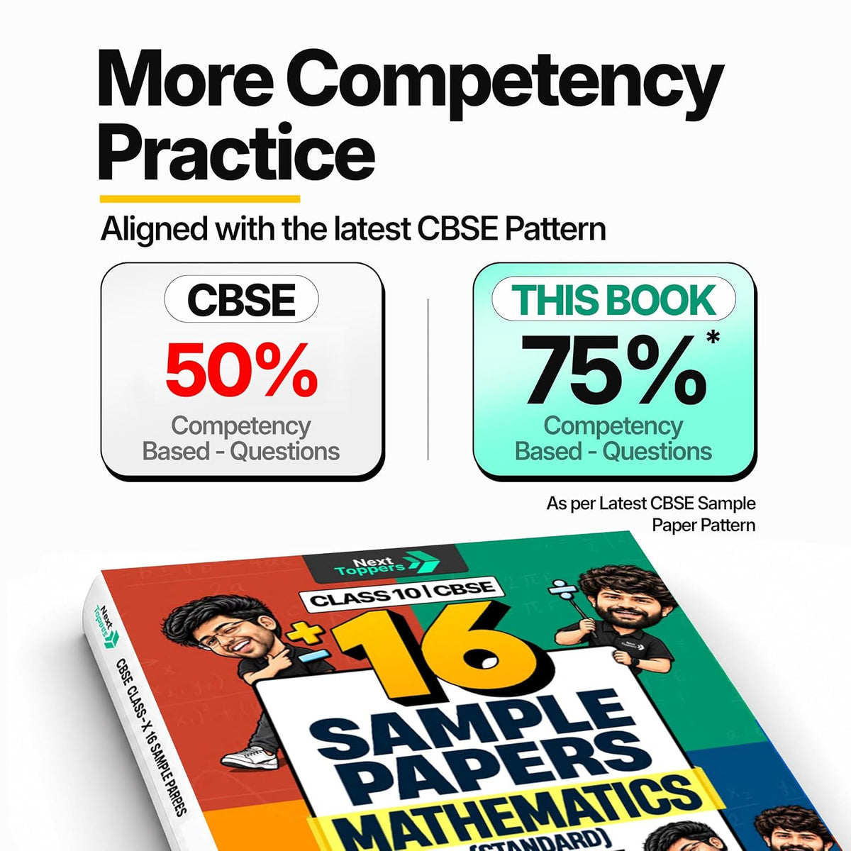 Next Toppers Sample Paper Class 10 Mathematics Standard CBSE 2026-27 Examination| 16 SQPs for Board Exam 2027 | 75% Competency-Based Questions