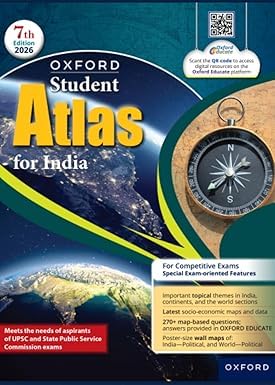 Oxford Student Atlas for India | 7th Edition | For UPSC and Competitive Exams | 2026 Latest Edition