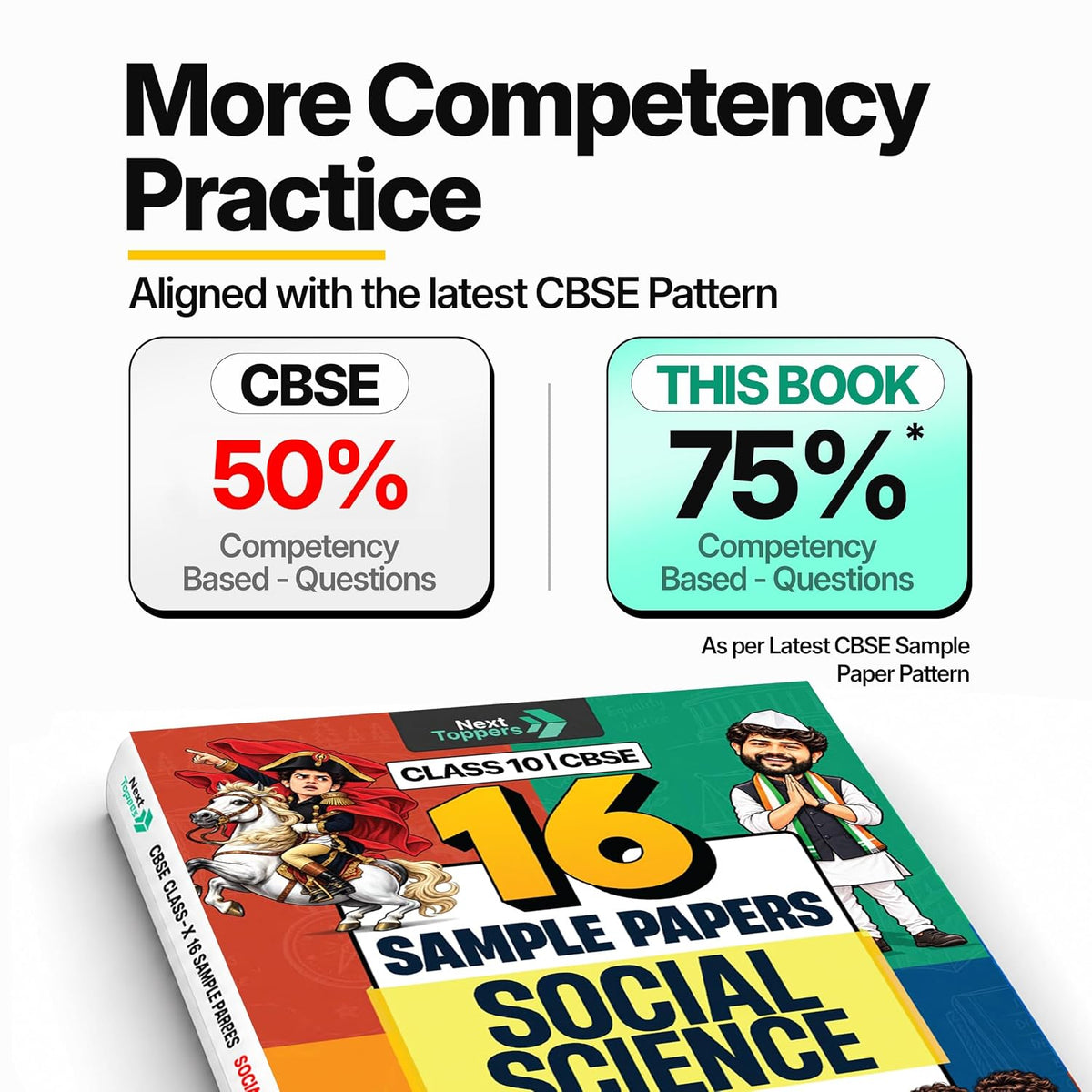 Next Toppers Sample Paper Class 10 Social Science CBSE 2026-27 Examination| 16 SQPs for Board Exam 2027 | 75% Competency-Based Questions