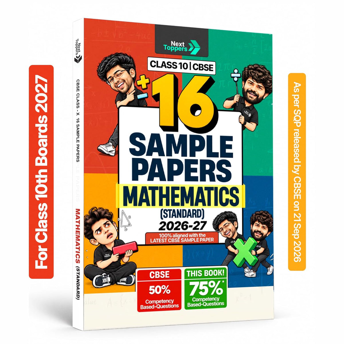 Next Toppers Sample Paper Class 10 Mathematics Standard CBSE 2026-27 Examination| 16 SQPs for Board Exam 2027 | 75% Competency-Based Questions