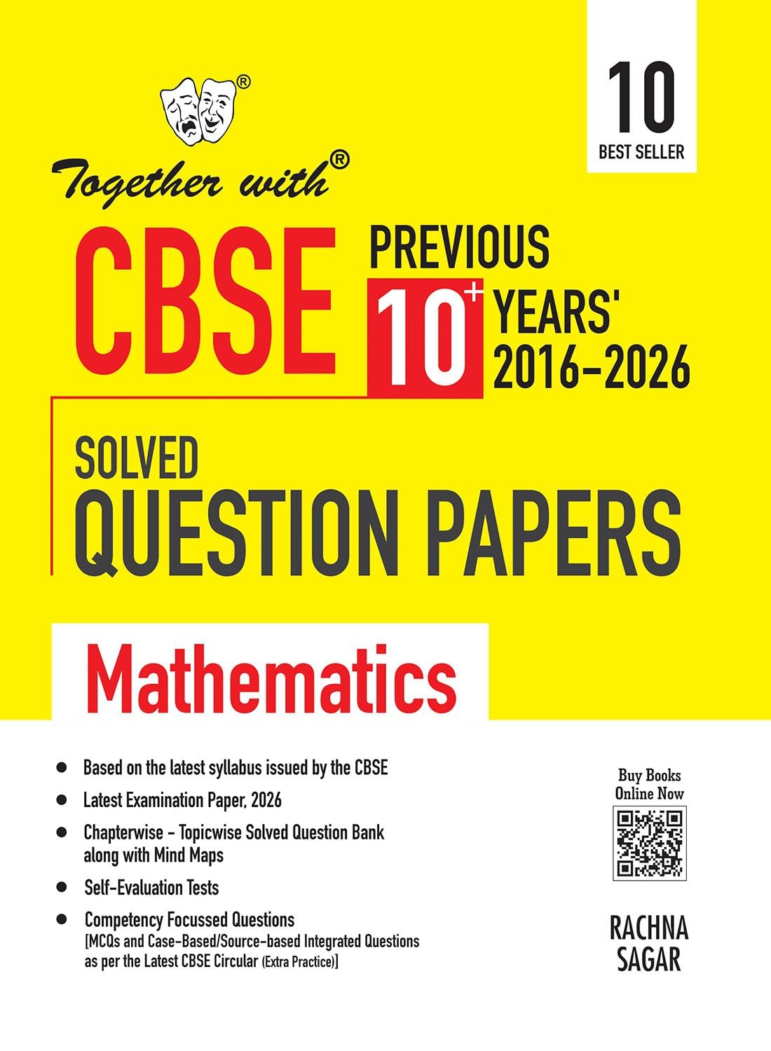 Together with CBSE Class 10 Mathematics PYQ Previous 10+ Years Chapter-wise Solved Question Bank Exam 2026-27 | Based on Latest Syllabus
