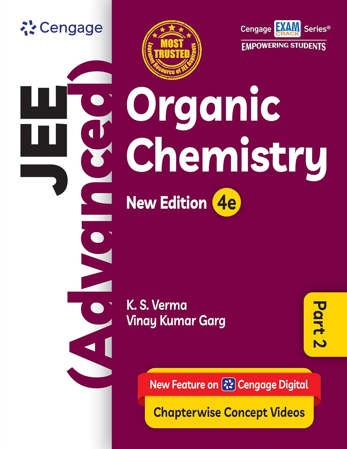 Cengage JEE Advanced Organic Chemistry Part 2 with Free Online Assessments & Digital Content