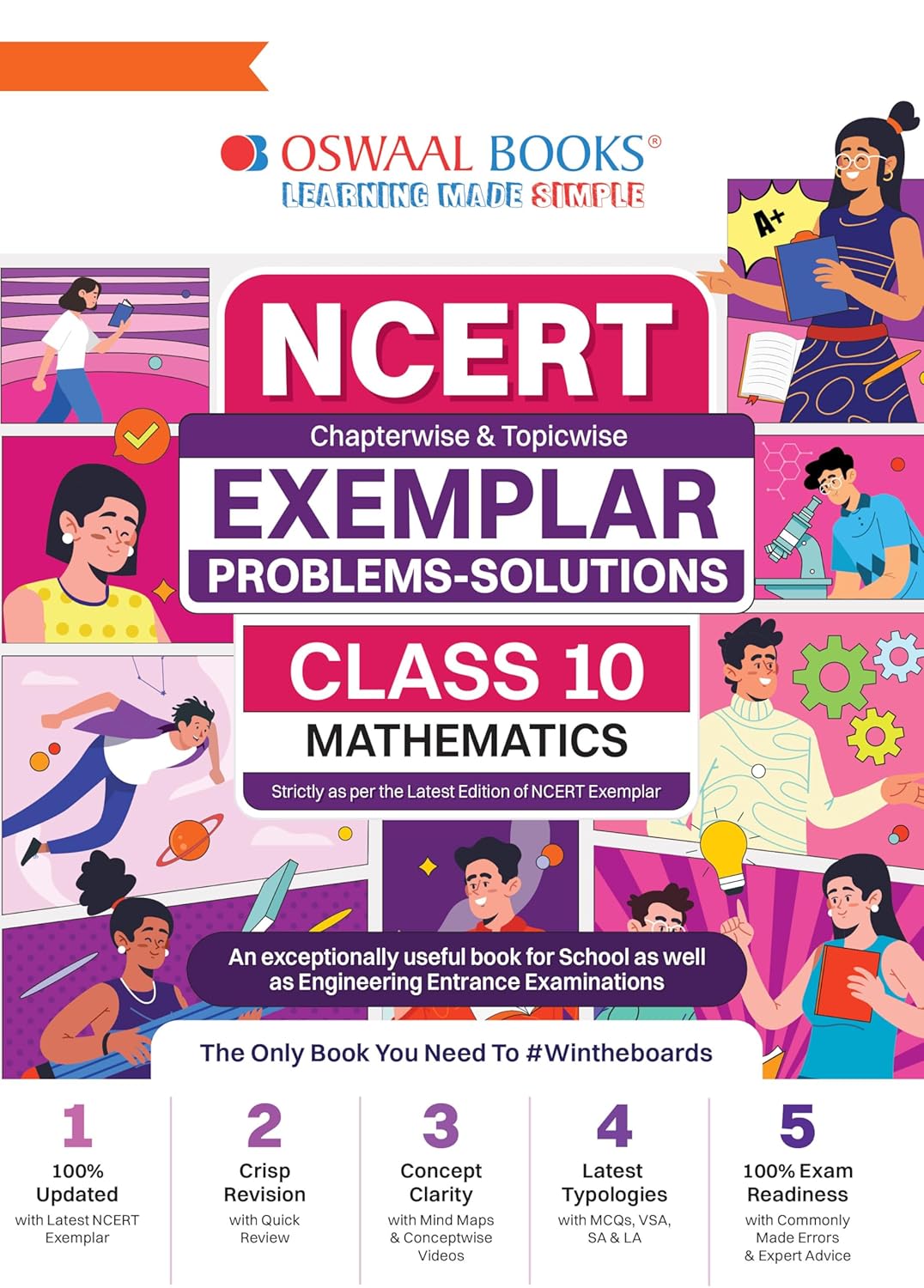 Oswaal NCERT Chapterwise & Topicwise Exemplar Problems - Solutions |Mathematics Class 10| Revision Notes, Mind Maps & Concept videos| For Exam 2026-27