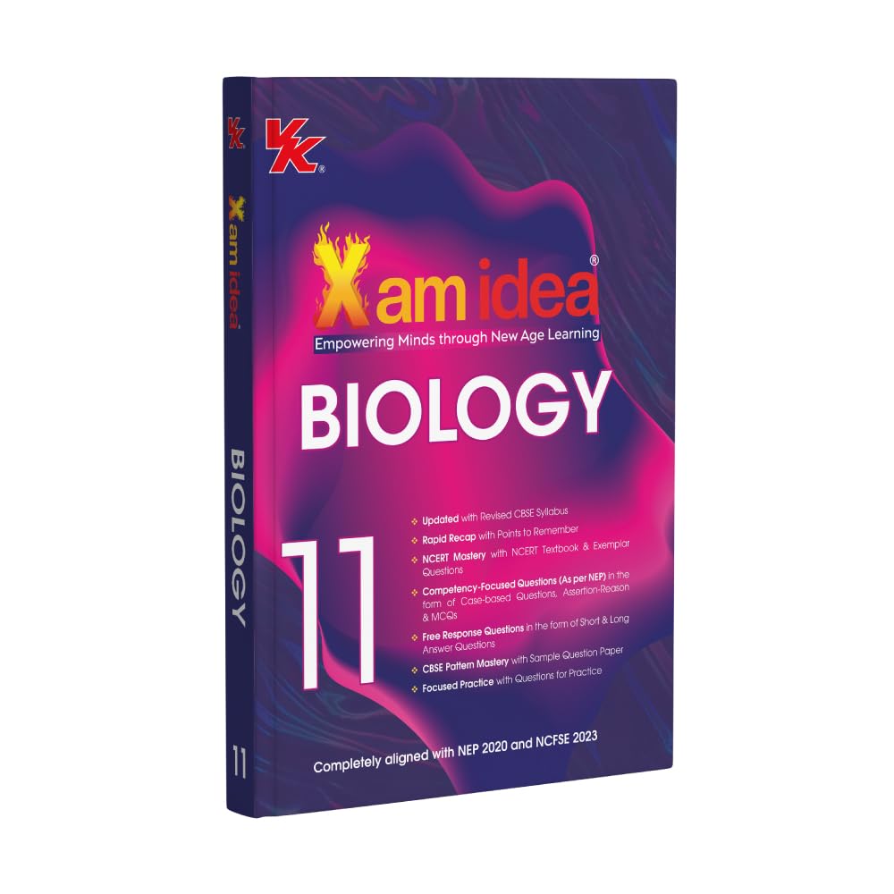 Xam idea Class 11 Biology (2025-26) | Latest CBSE Syllabus| NEP 2020 & NCFSE 2023 Aligned | With Competency-Focused & Free Response Qs | Self-Assessment Tests