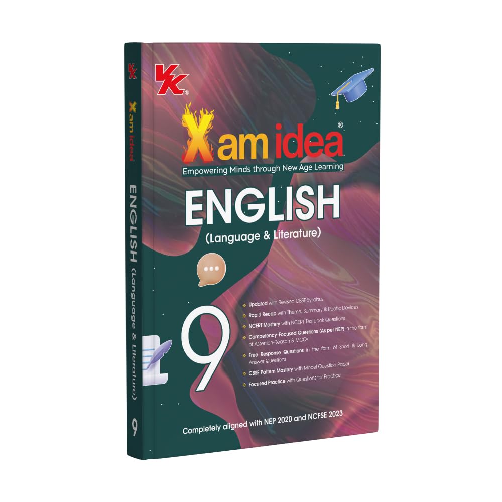 Xam idea Class 9 English (Language & Literature) | Latest CBSE Syllabus| NEP 2020 & NCFSE 2023 Aligned | With Competency-Focused & Free Response Qs | Self-Assessment Tests