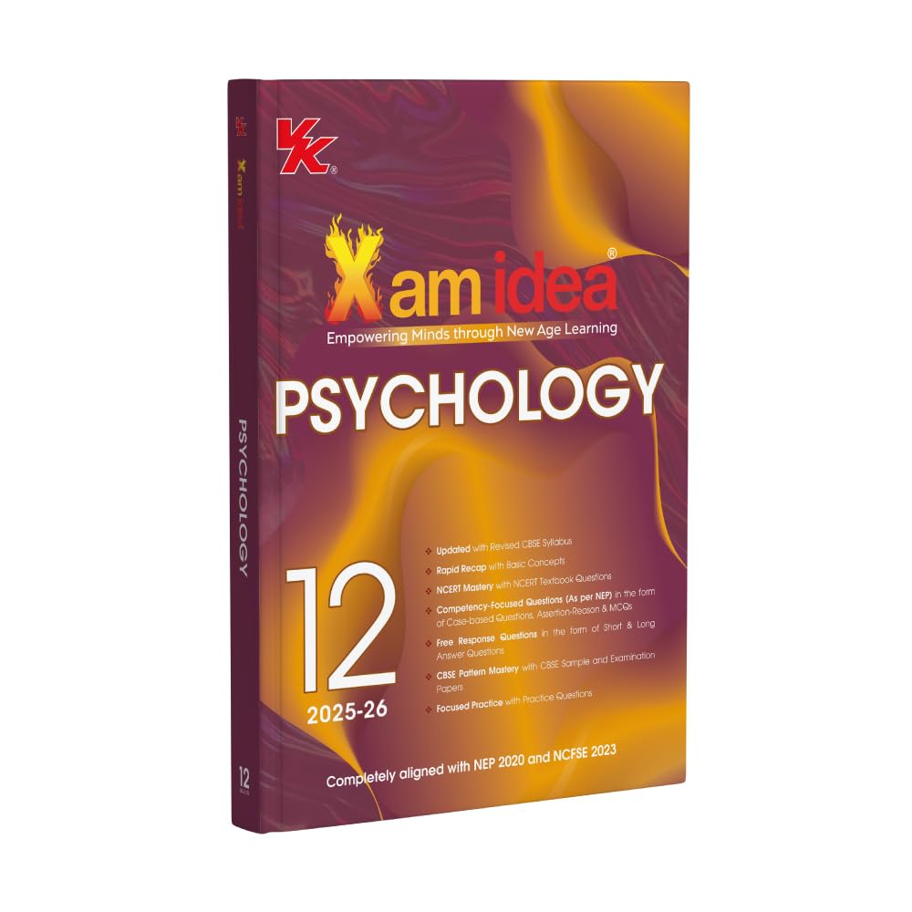 Xam idea Class 12 Psychology | CBSE 2025-26 | NEP & NCFSE Aligned | NCERT-Based | Practice Questions & Sample Papers