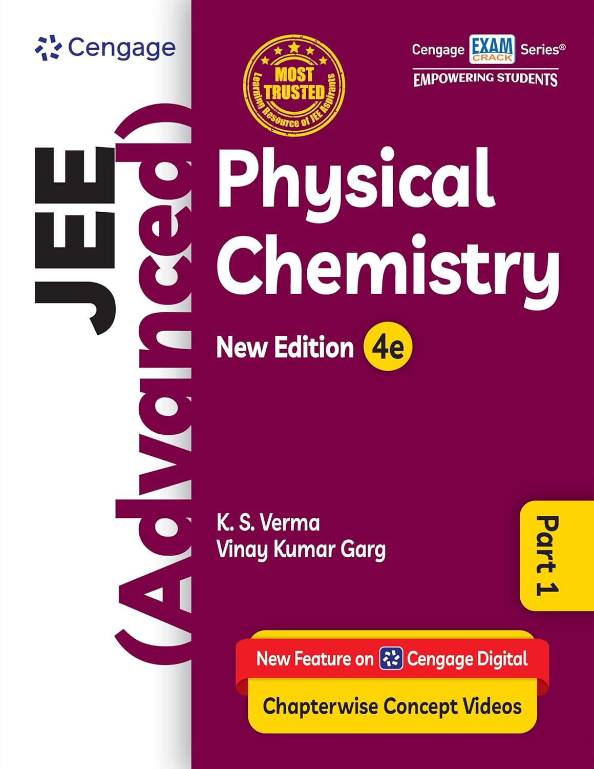 Cengage JEE Advanced Physical Chemistry Part 1 with Free Online Assessments & Digital Content