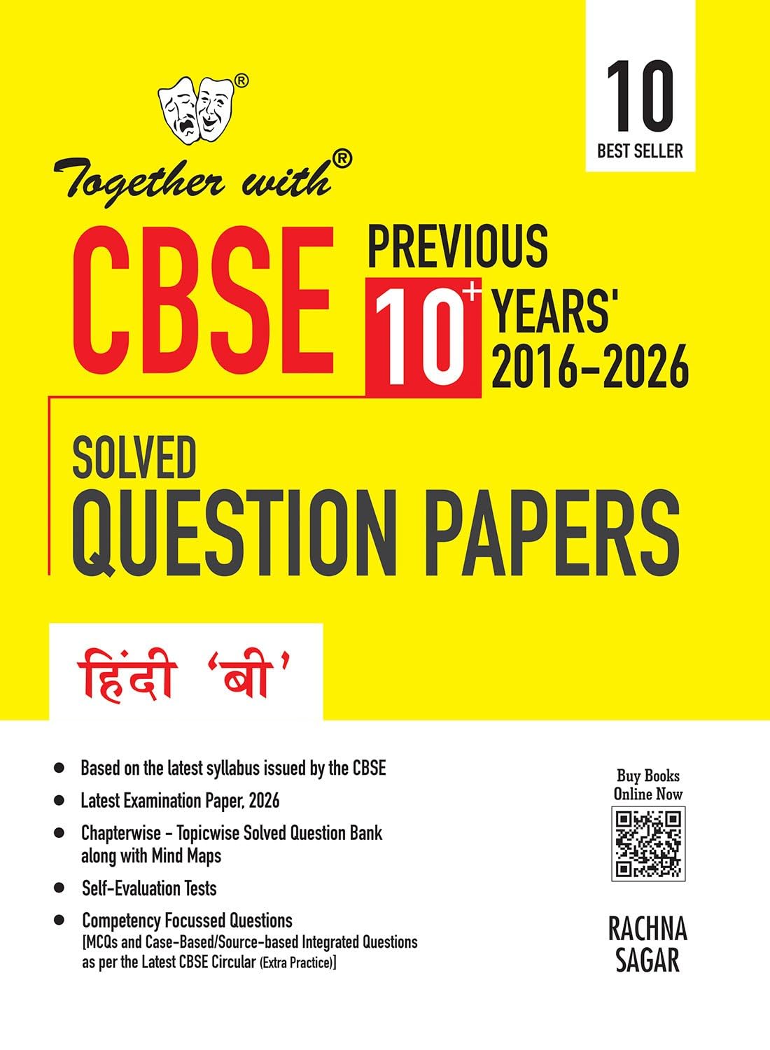 Together with CBSE Class 10 Hindi B PYQ Previous 10+ Years Chapter-wise Solved Question Bank Exam 2026-27 | Based on Latest Syllabus