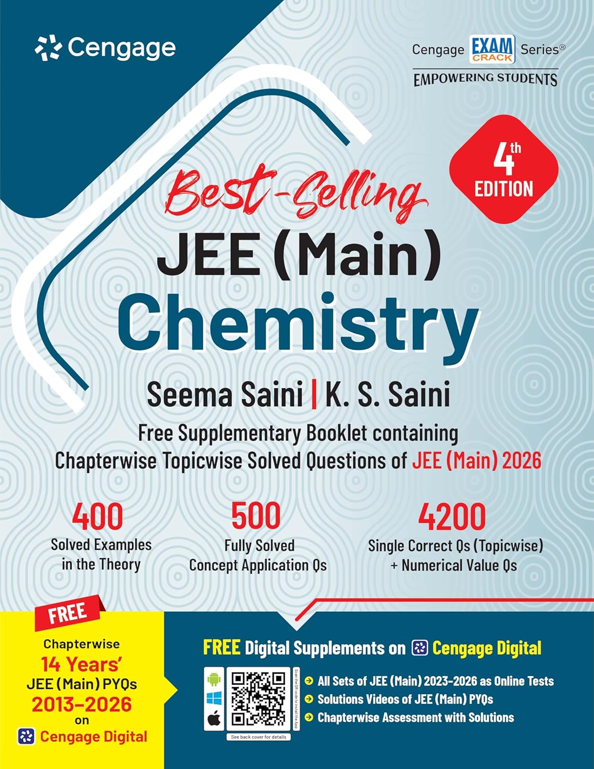 Cengage JEE Main Chemistry 2027 | Comprehensive Theory, Topicwise Questions & Chapterwise Topicwise Solved PYQs 2026